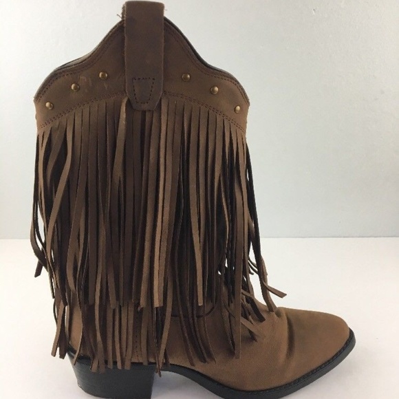 old west fringe boots